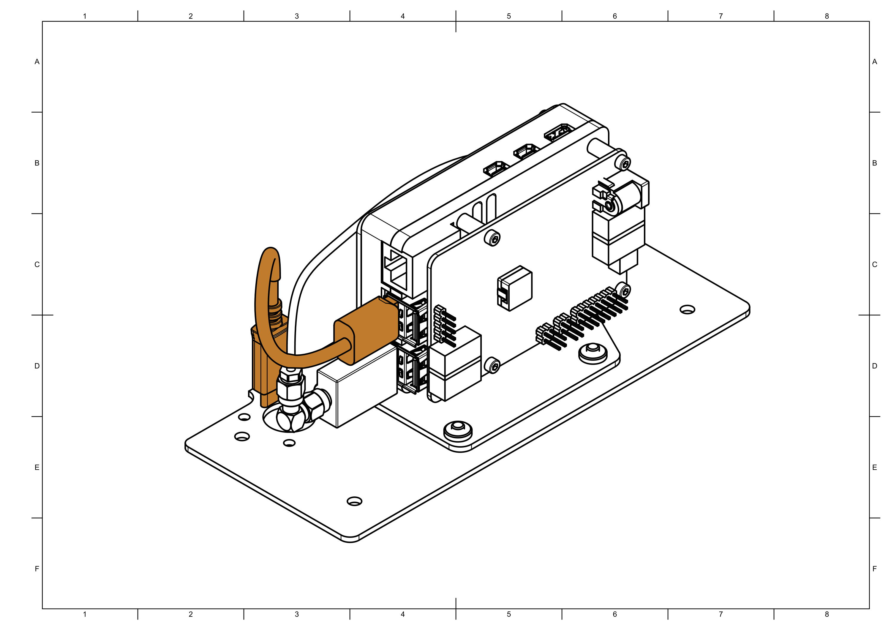 Attached AM-CM cable